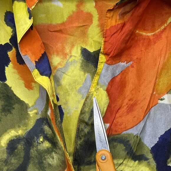 Vintage Jennifer Moore Silk Blouse Floral Print Size M - Picture 3 of 5